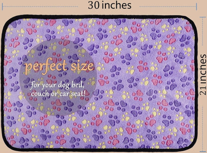 Paw Print Pet Blankets, 2-Pack